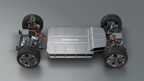 Internal shot of Nissan EV engine | Mitchell Nissan in Enterprise AL