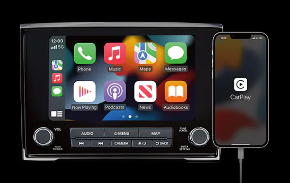 2022 Nissan TITAN touch screen | Mitchell Nissan in Enterprise AL