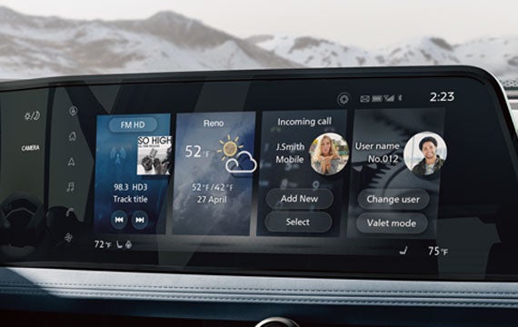 Nissan ARIYA interior view with digital dashboard | Mitchell Nissan in Enterprise AL