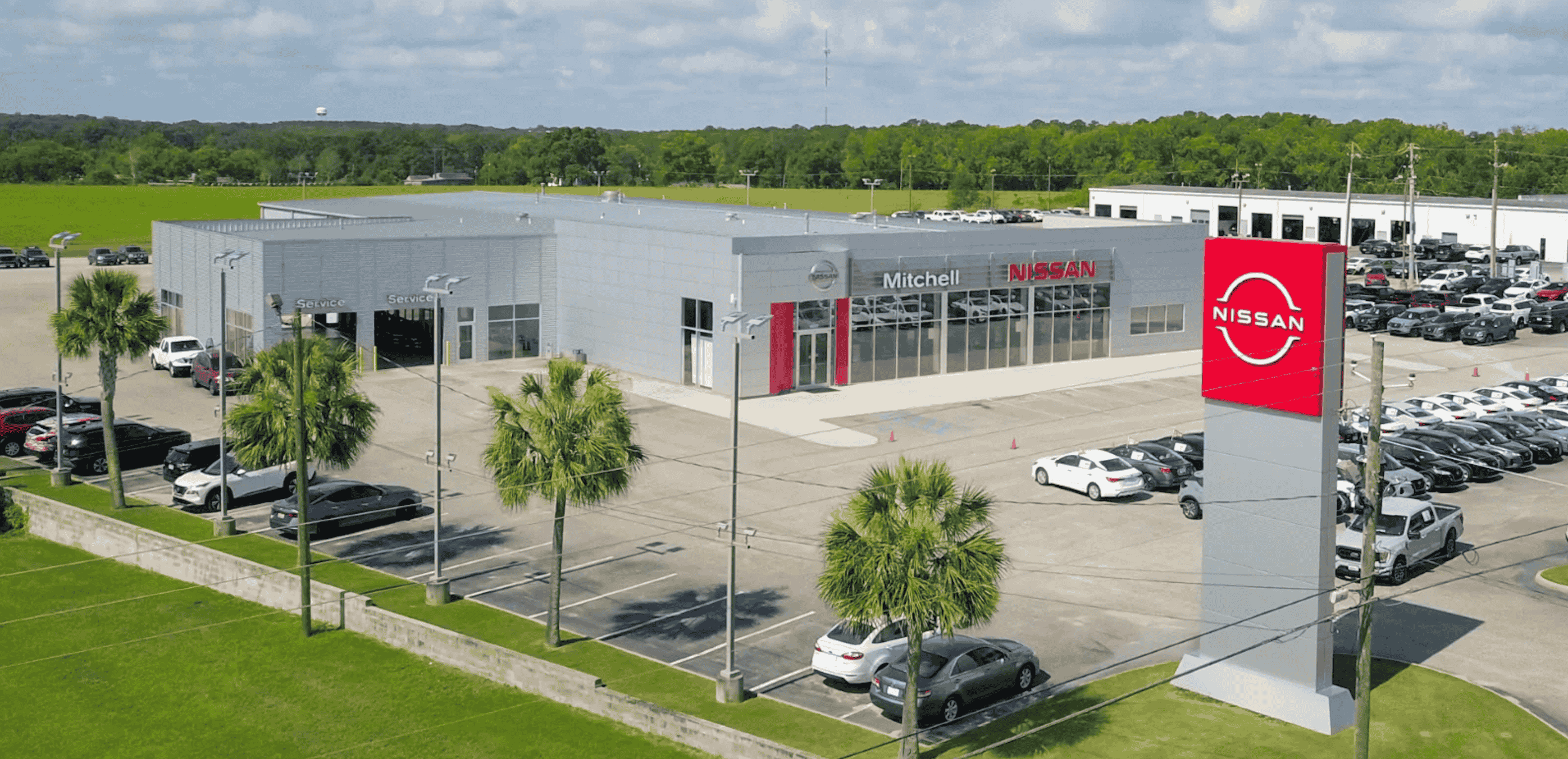 Aerial dealersship view