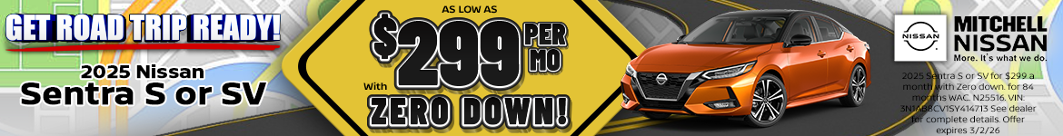 2025 Nissan Sentra S or SV