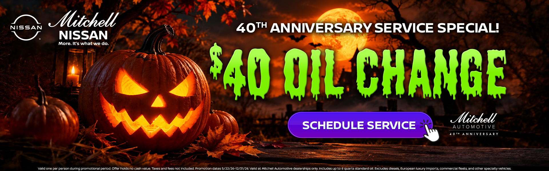 $40 oil change